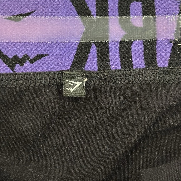 GYMSHARK ✨ Black Blue Leggings Tights Gym Size Small S - Picture 3 of 3